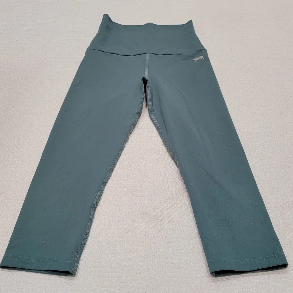 Running Bare cropped legging blue green size 2/4